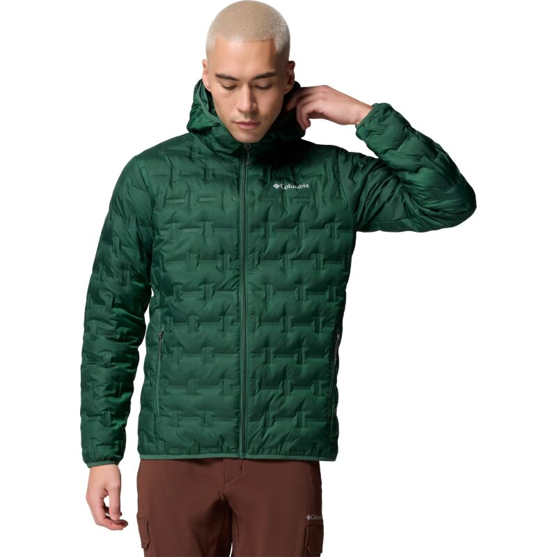 Columbia Delta Ridge II Down Hooded Jacket Men's Rain Forest