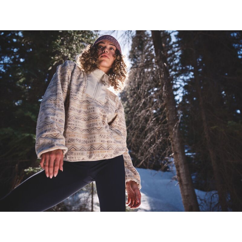 Columbia Sequoia Grove Printed Half Zip Women's Dark Stone Horizons