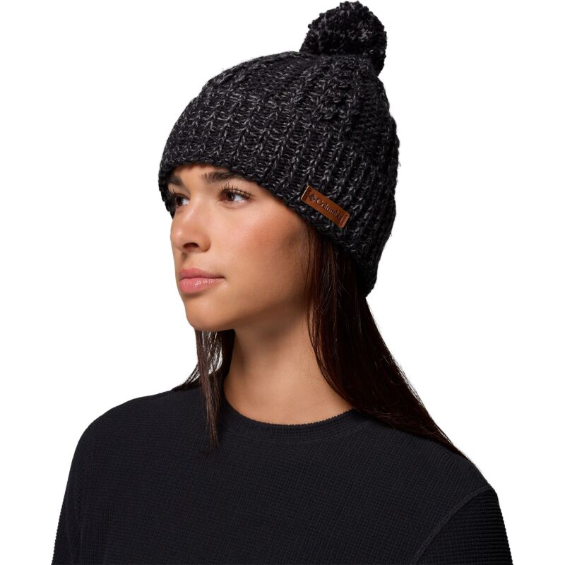 Columbia Cozy Ridge Beanie Black, City Grey Marled