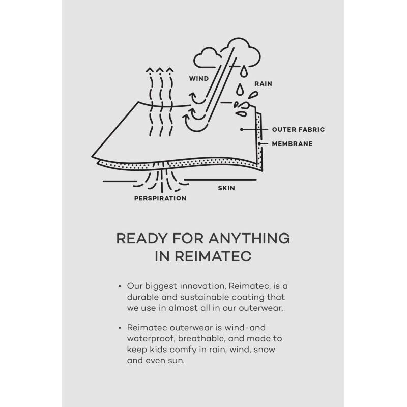 REIMA Marte Mid 5100115B waterproof insulated outdoor jumpsuit Blue Ocean