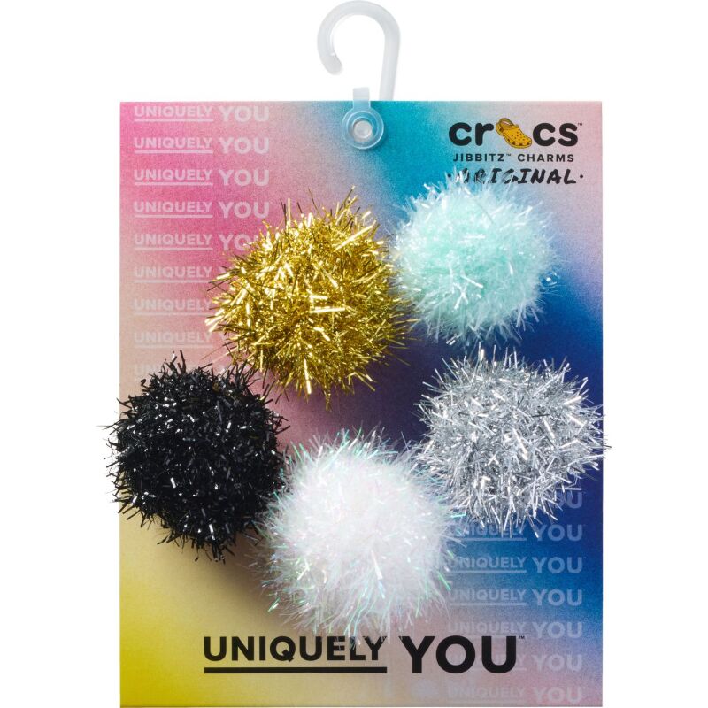 Crocs™ Jibbitz Tinsel Pom 5 Pack 