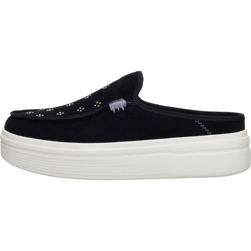 HEYDUDE Austin Lift Suede Stud Women's Black