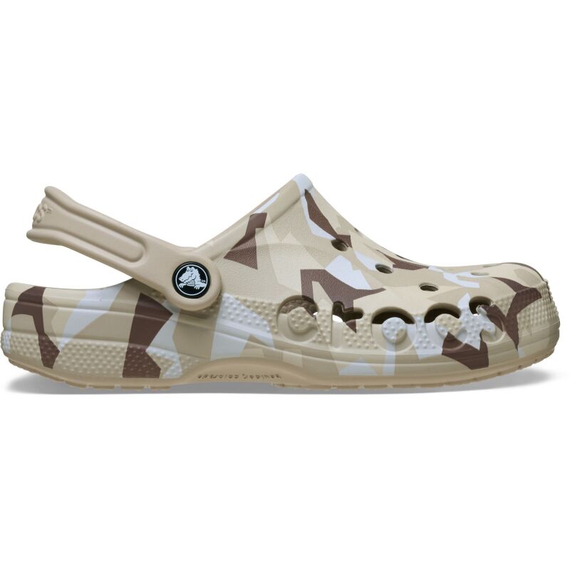 Crocs™ Baya Seasonal Printed Clog Cobblestone/White