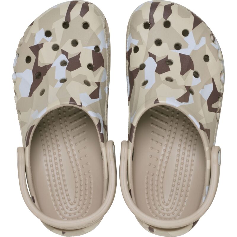 Crocs™ Baya Seasonal Printed Clog Cobblestone/White