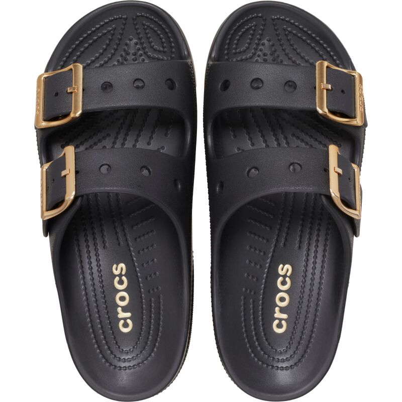 Crocs™ Saturday Metallic Buckle Sandal Women's Black