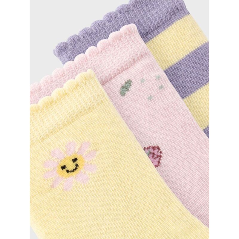 Name It DULA 3P SOCK Double Cream