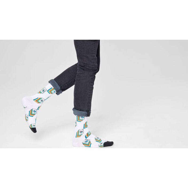 Happy Socks Photos Thin Crew Multi 1300