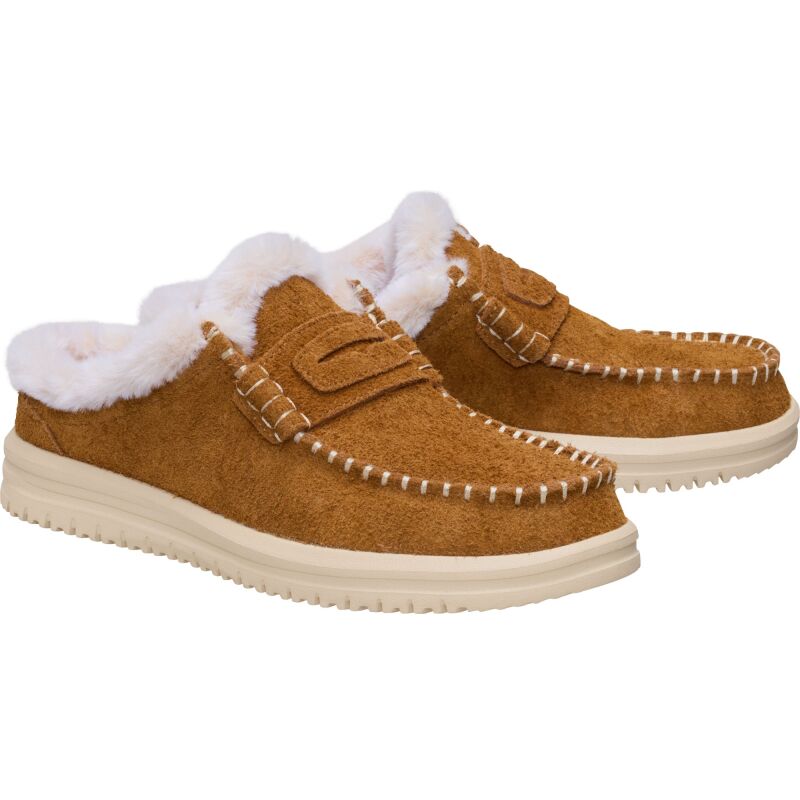 HEYDUDE Wendy NXT Mule Cozy Women's Spice Brown/Wood Ash