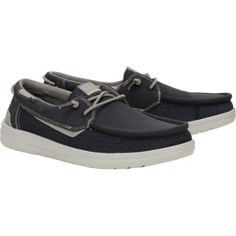 HEYDUDE Welsh Grip Classic Mesh Men 43154 Black/Storm Gray