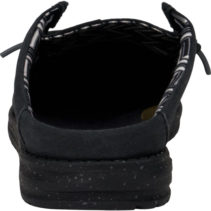 HEYDUDE Wally Slip Stretch Canvas Men 41293 Black/Black