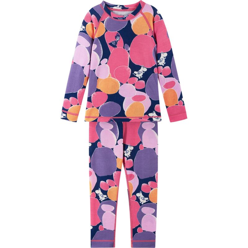 REIMA Wool Mix Base-Layer Set Moomin Trivsam 5200021C Soft Coral 3315
