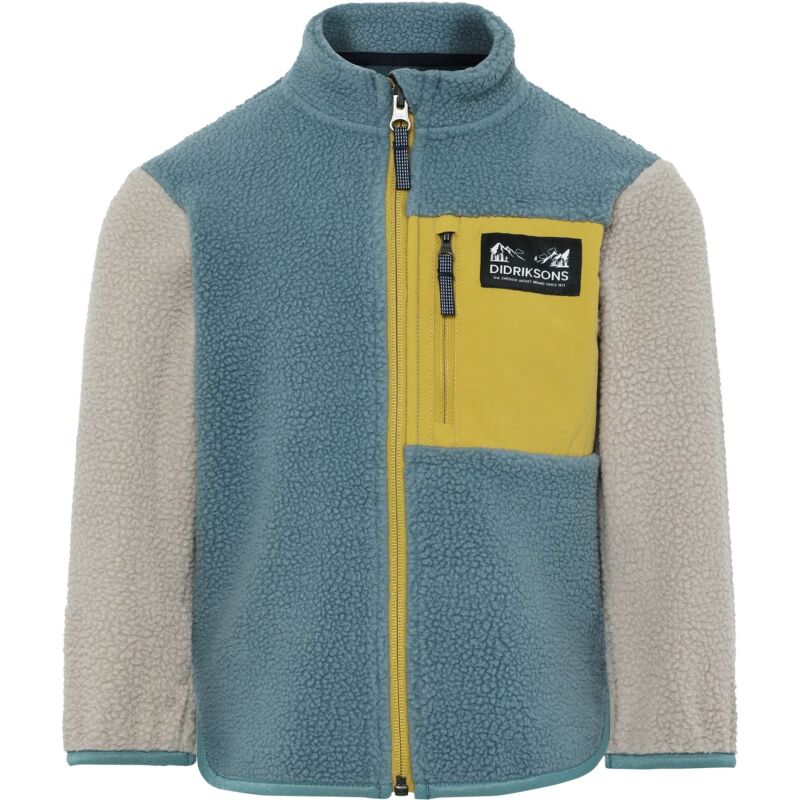 Didriksons Anten Kids' Full-Zip Factory Blue