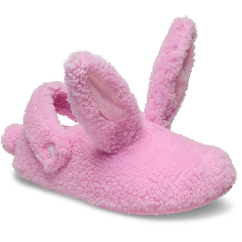 Crocs™ Classic Cozzzy Bunny Slipper Pink Tweed
