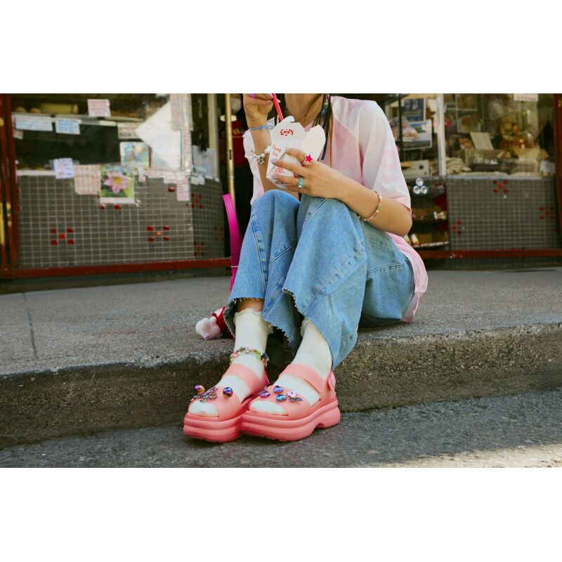 Crocs™ Soho Frosted Y Strap Sandal Guava