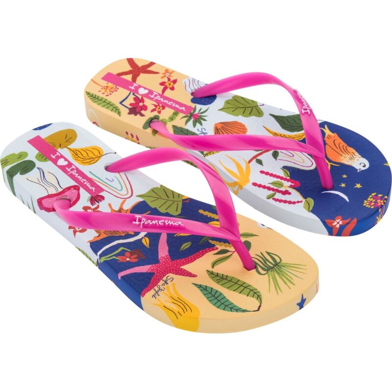 Ipanema Graffiti V Fem White/Pink/Blue