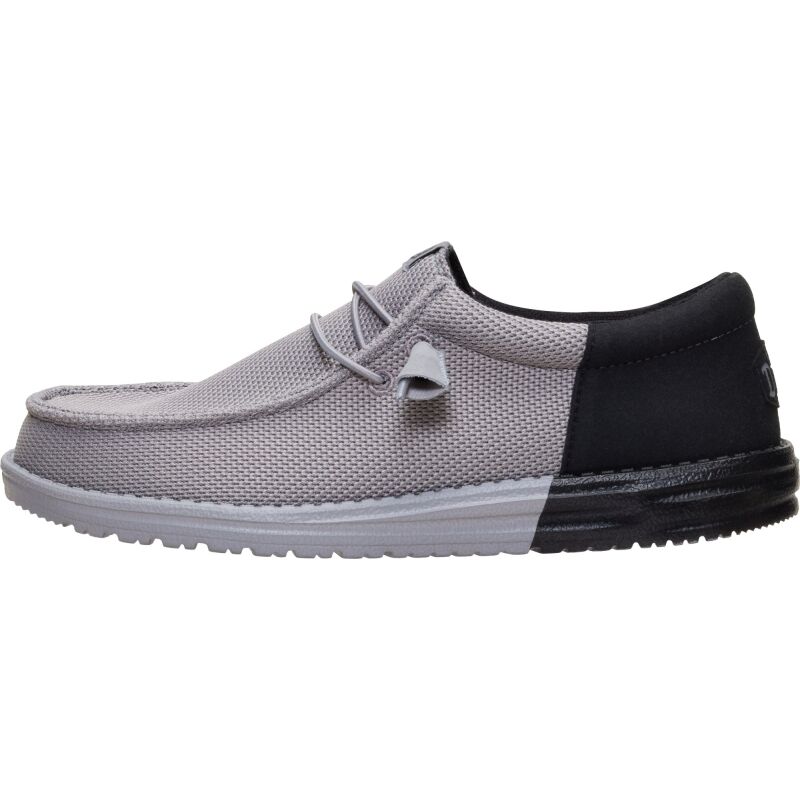 HEYDUDE Wally Funk Mesh Split Men's Flannel Grey/Black