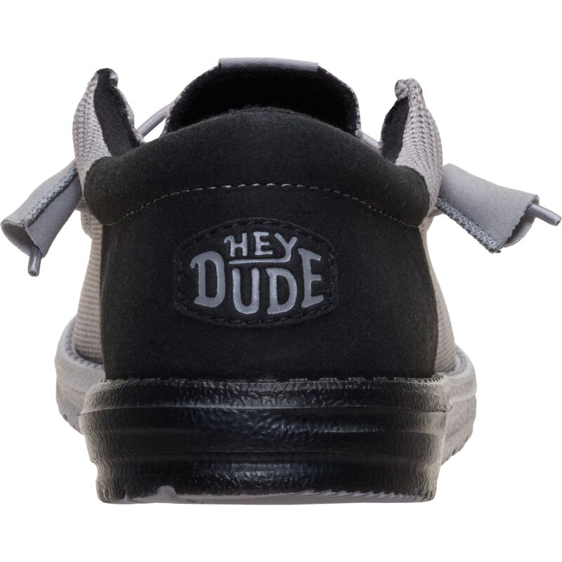 HEYDUDE Wally Funk Mesh Split Men's Flannel Grey/Black