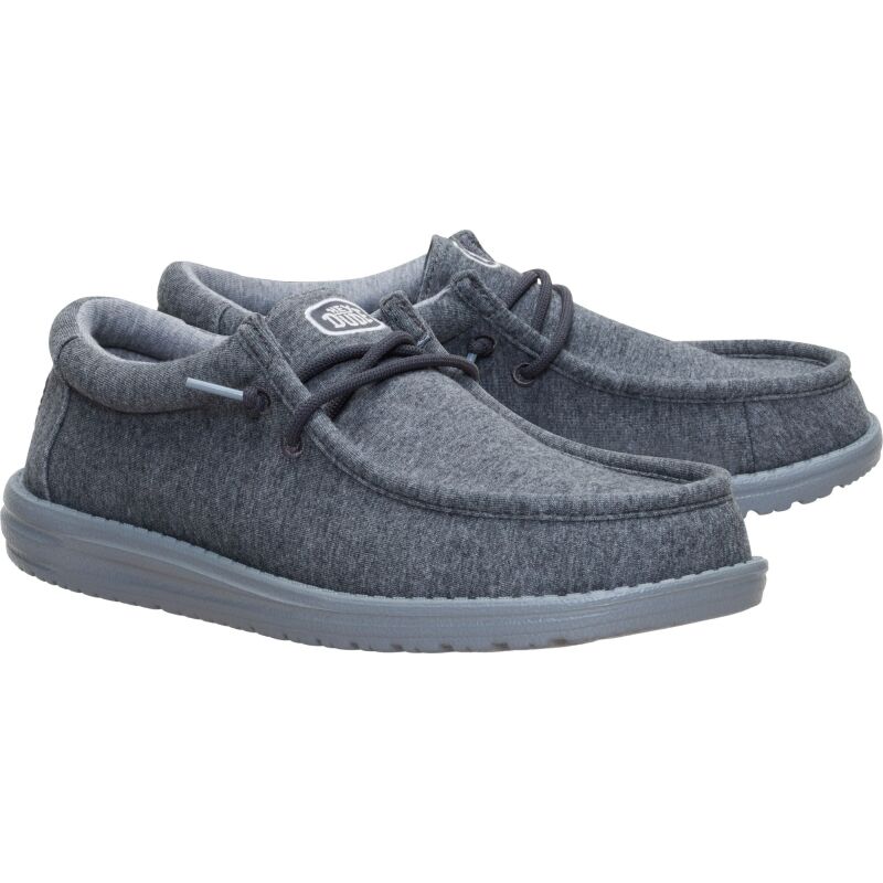 HEYDUDE Wally Stretch Jersey Men's Charcoal