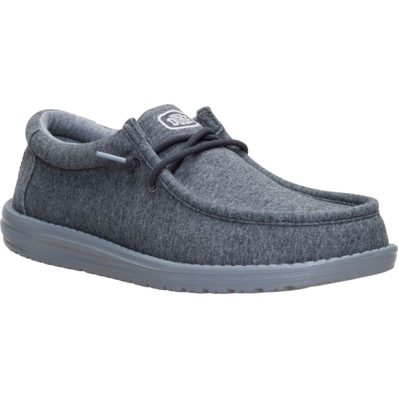 HEYDUDE Wally Stretch Jersey Men's Charcoal