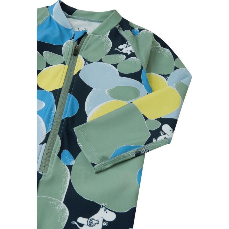 REIMA UV Protective Swimsuit Moomin Sandig 5200357B Stone Green 81B6