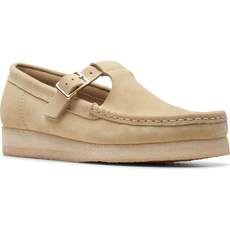 Clarks Wallabee T Bar Women's Maple Suede
