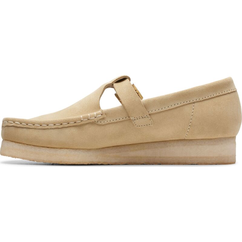 Clarks Wallabee T Bar Women's Maple Suede