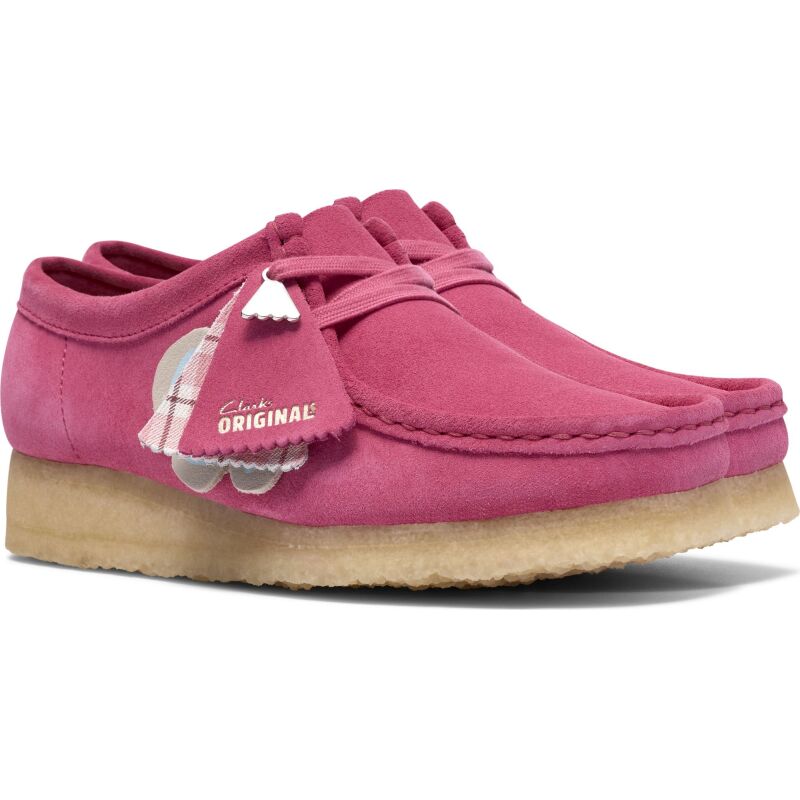 Clarks Wallabee Shoes Women's Pink Interest