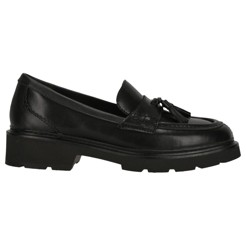 Clarks Lauryl Tassel Women's Black Leather