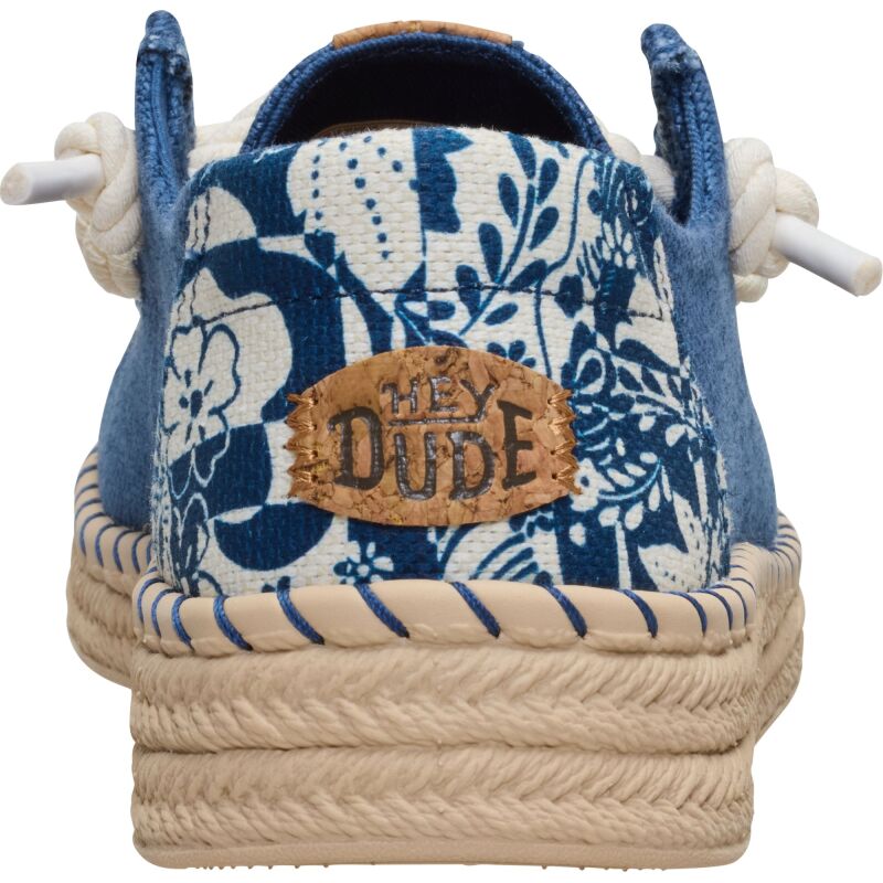 HEYDUDE Wendy Espadrille Hibiscus Women's Ensign Blue/Multi