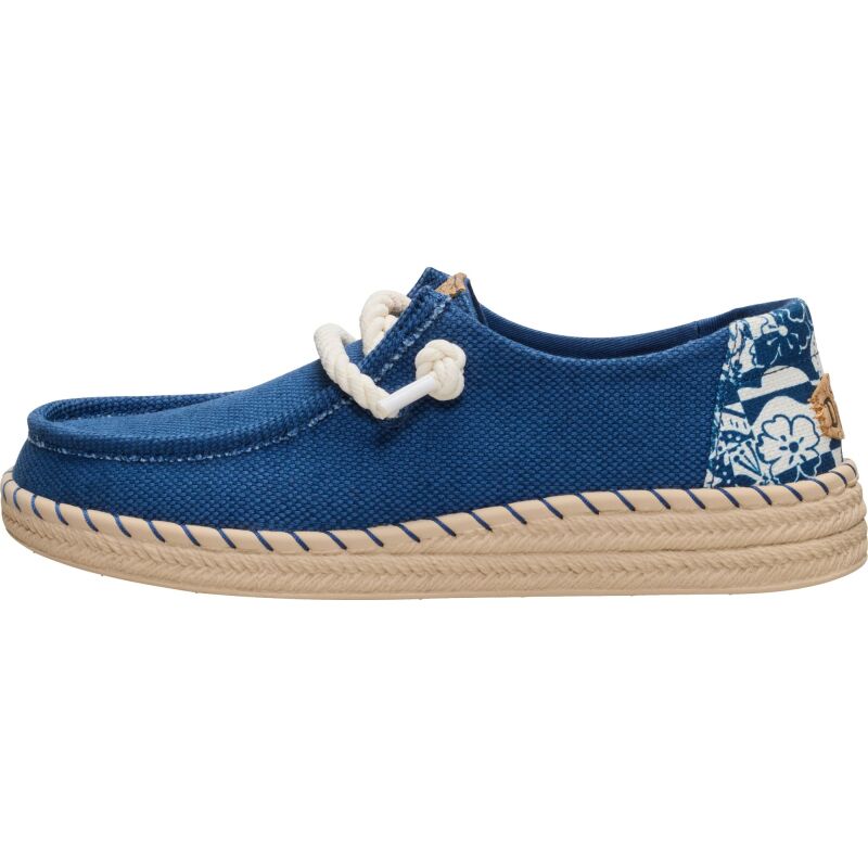 HEYDUDE Wendy Espadrille Hibiscus Women's Ensign Blue/Multi