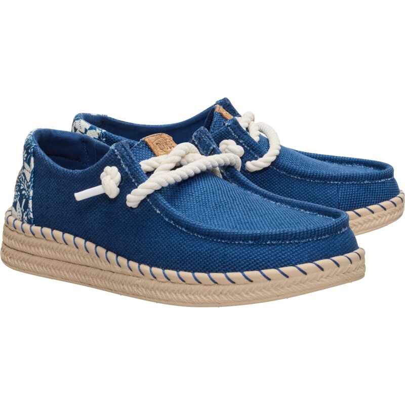 HEYDUDE Wendy Espadrille Hibiscus Women's Ensign Blue/Multi