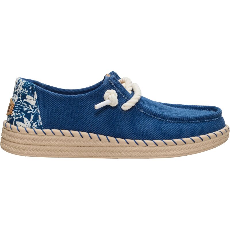 HEYDUDE Wendy Espadrille Hibiscus Women's Ensign Blue/Multi
