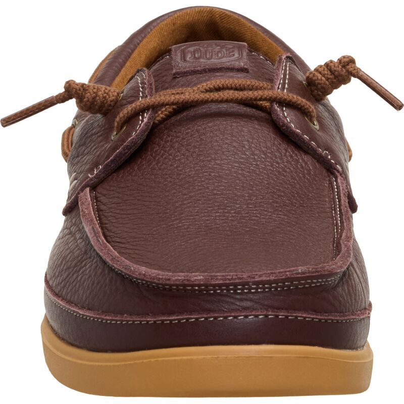 HEYDUDE Harbor Lo Craft Leather Men's Shaved Brown/Robe Brown