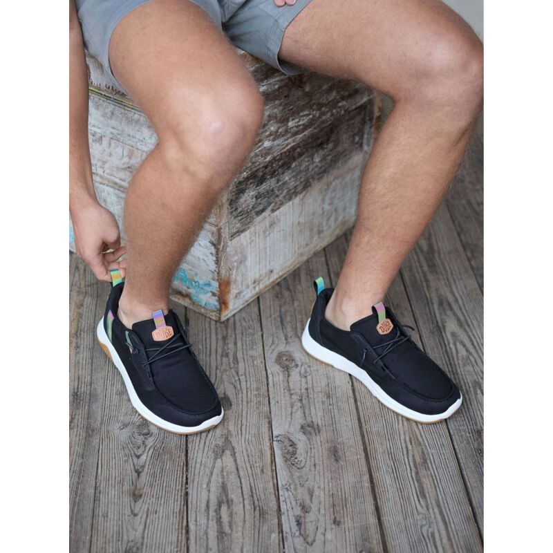 HEYDUDE Wally Drift Classic Men's Black/White