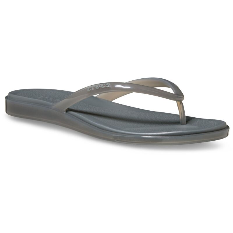 Crocs™ Miami Jelly Round Toe Flip Women's Carbon Jelly