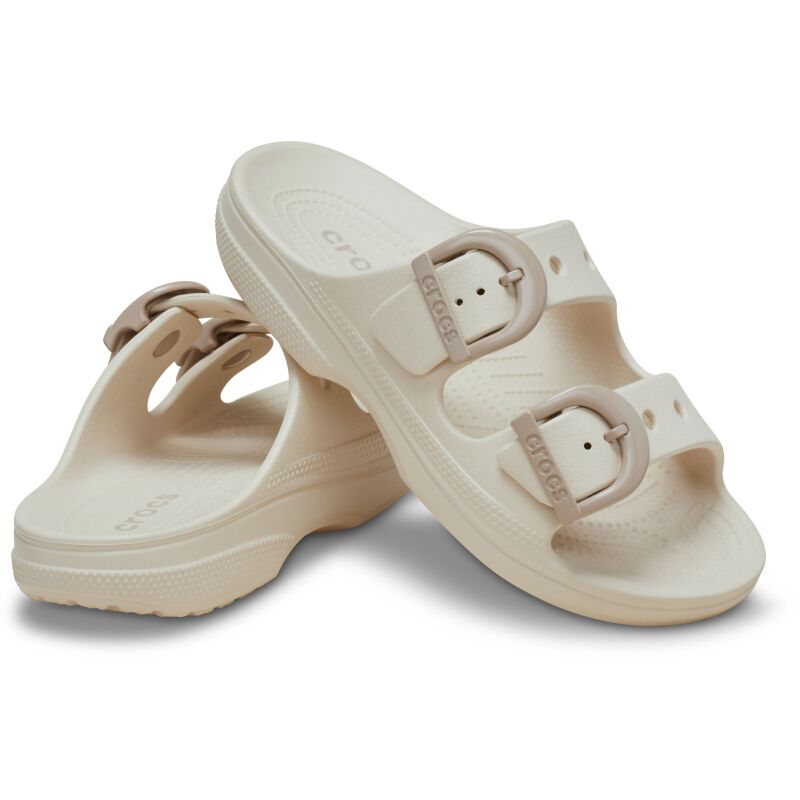 Crocs™ Saturday Enamel Buckle Sandal Women's Frappe