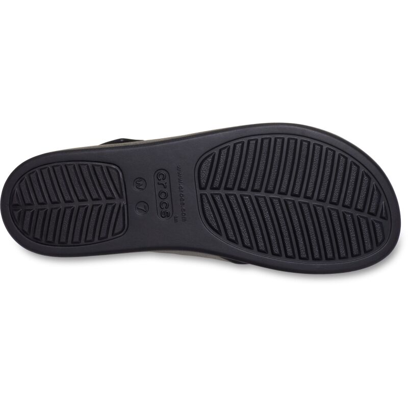 Crocs™ Brooklyn 4U Cross Strap Sandal Black