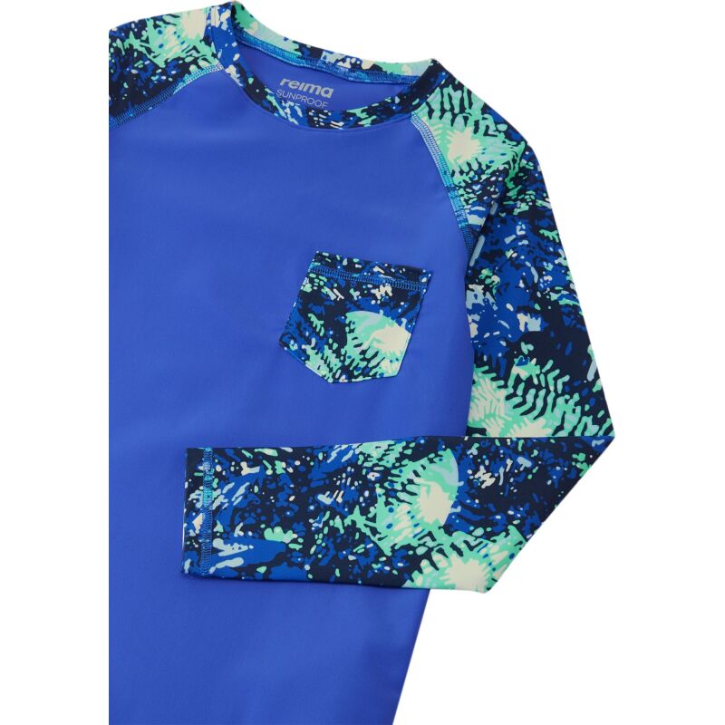 REIMA UPF 50+ Long Sleeve Swim Shirt Kroolaus 5200150E Sparkly Blue 66A0