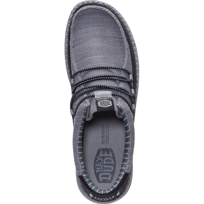 HEYDUDE Wally Guard Stretch Sox Men's Flannel Grey/Multi