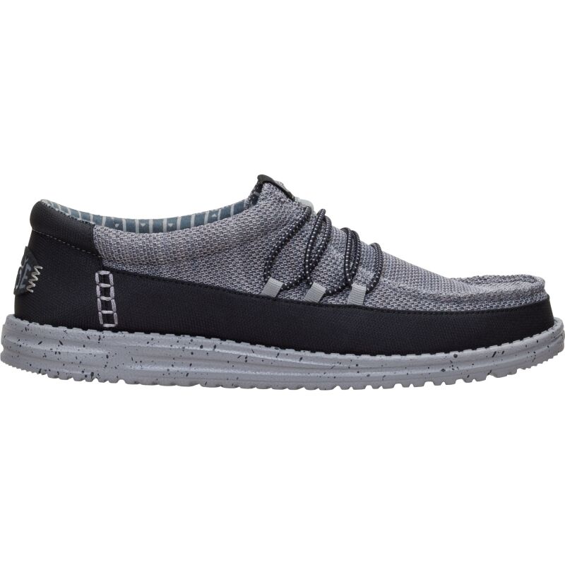 HEYDUDE Wally Guard Stretch Sox Men's Flannel Grey/Multi