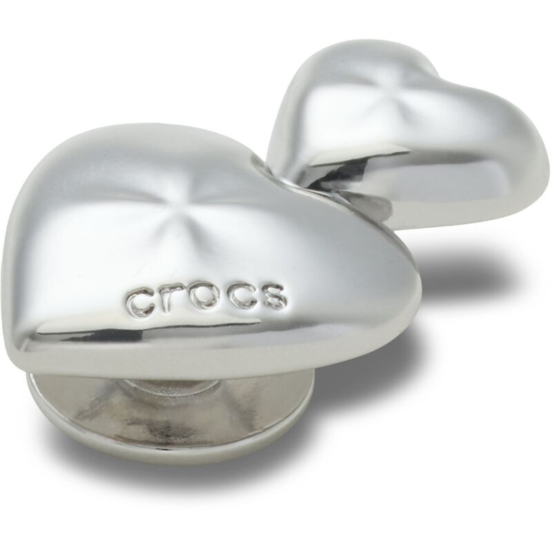 Crocs™ Jibbitz Silver Double Heart 