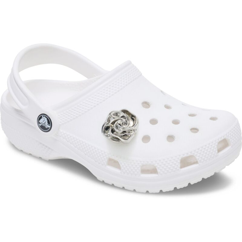 Crocs™ Jibbitz Silver Flower Swirl 