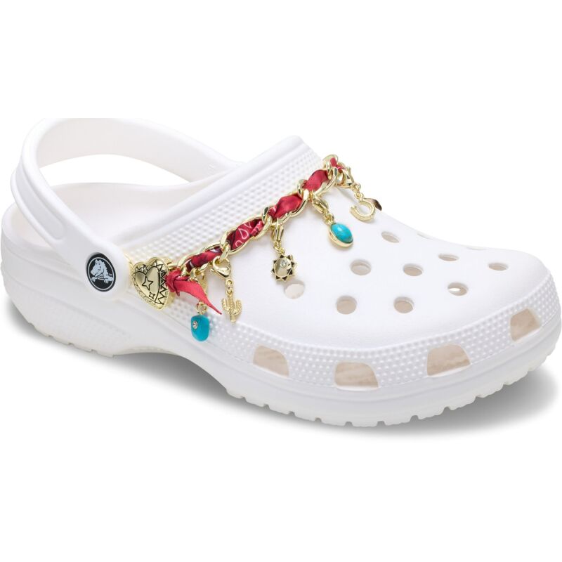 Crocs™ Jibbitz Gold Bandana Rivet Chain 