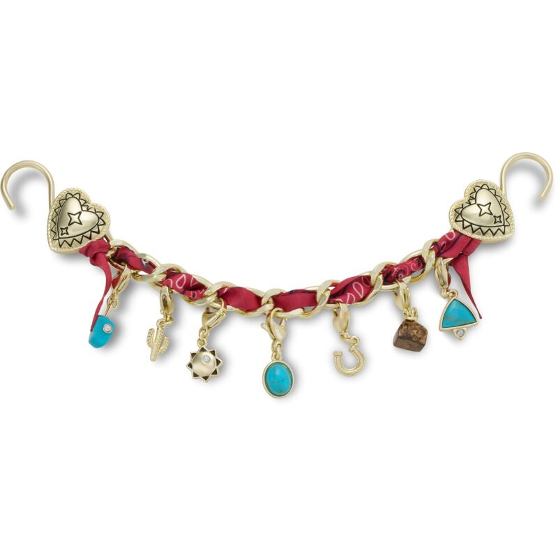 Crocs™ Jibbitz Gold Bandana Rivet Chain 