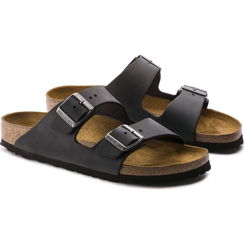 Birkenstock Arizona Oiled Leather Narrow Black