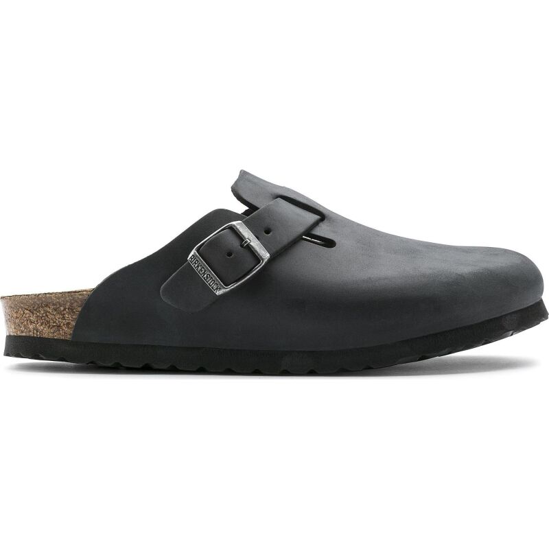Birkenstock Boston Oiled Leather Narrow Black
