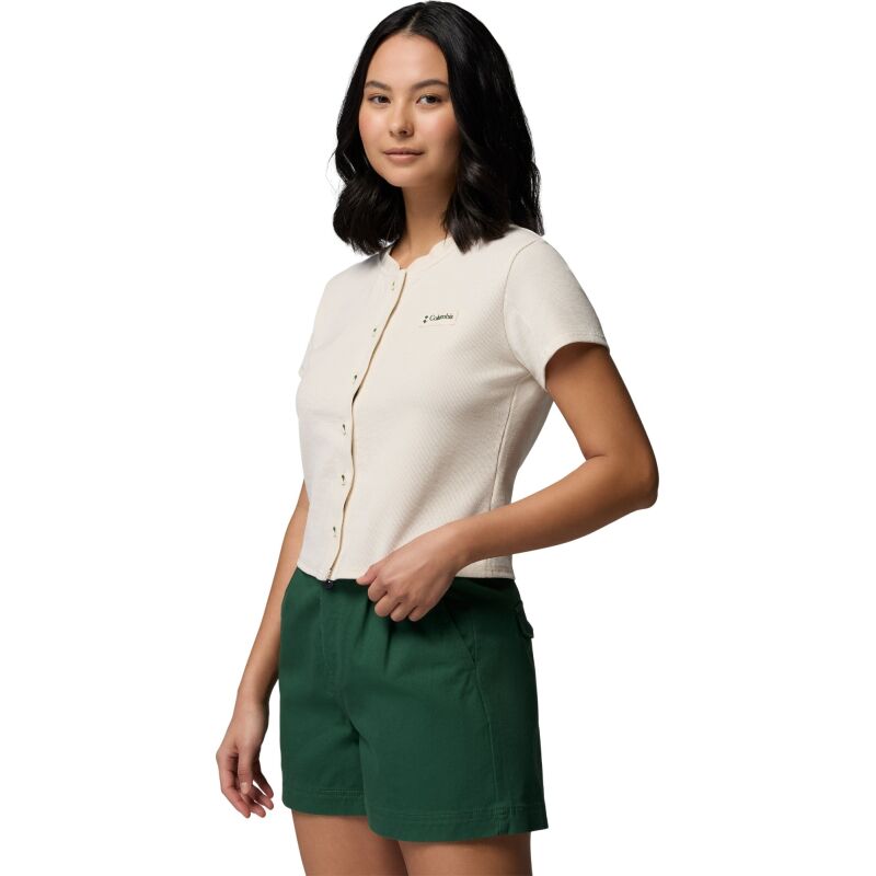 Columbia Acker Rock Knit Short Sleeve Women's Chalk