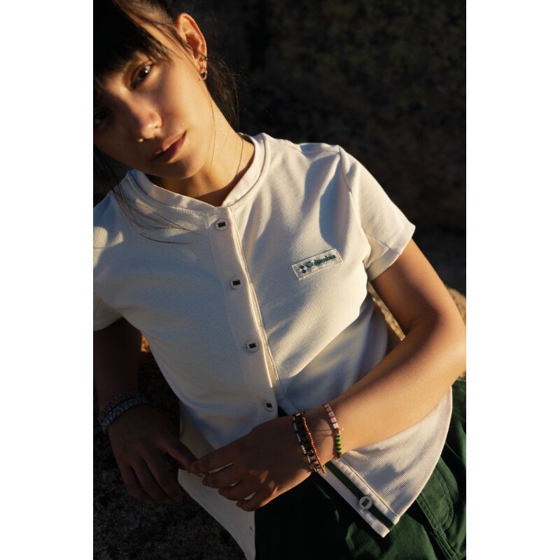 Columbia Acker Rock Knit Short Sleeve Women's Chalk