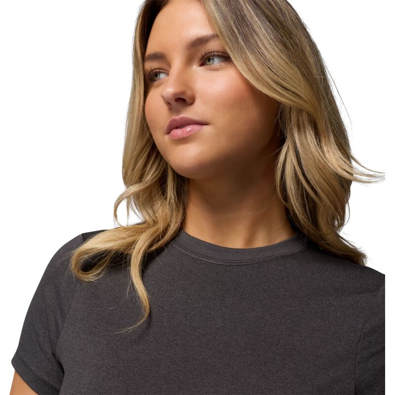 Columbia Parsons Point Short Sleeve Logo Tee Women's Black Heather