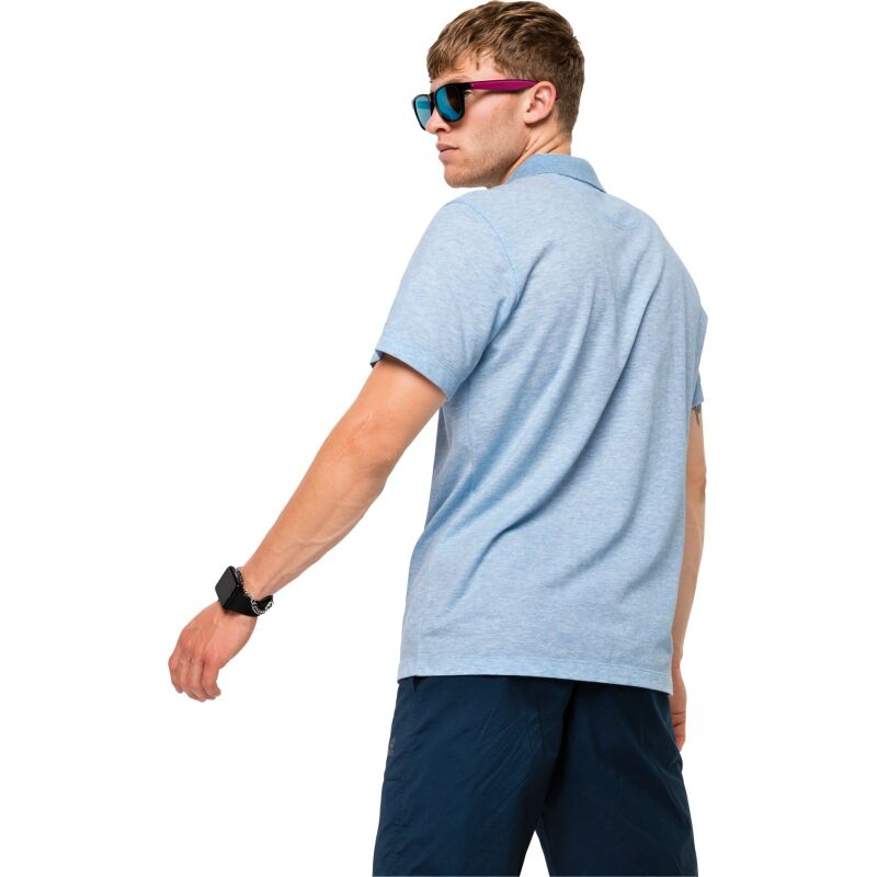 Jack Wolfskin Pique Polo Men's Cool Water